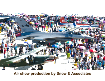 Air show production by Snow & Associates